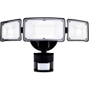 40W LED Security Lights Motion Sensor Light Outdoor, 180 Degree, 4000LM, 5000K, ETL Water Resistant, 3 Head Motion Detected Flood Light for Garage, Yard, Porch