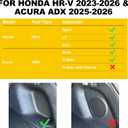 Floor Mats & Cargo Mat & Backrest Mat Fit for Honda HRV 2026 2025 2024 2023 Sport/LX/EX-L & for Acura ADX 2025-2026, All Weather TPE Custom Fit HR-V Floor Liner Accessories Full Set, Black