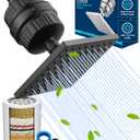 Cobbe High Pressure Filtered Shower Head Combo, Rain Shower Head with 20 Stage Shower Head Filter for Hard Water - Adjustable Replacement Remove Chlorine and Harmful Substances, Matte Black
