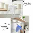 2 x Foldable Silicone Flour Funnel for Stand Mixers, No-Mess & Anti-Splash Kitchen Gadget, Dishwasher-Safe Baking Accessories Fits 4.5-5Qt (KSM150) Best Kitchen Aid Mixer Attachments (White)