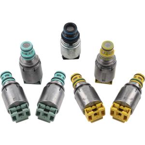 7Pcs 6-Speed Automatic Transmission Shift Solenoid Kit Compatible with Buick Lacrosse Chevrolet Cruze Equinox Captiva Sport Replace# 6T40E 6T40 6T45 6T50 6T30E 2048150A