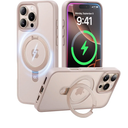 CASEKOO Designed for iPhone 16 Pro Case with Magnetic Invisible Stand [Military Drop Protection] [Compatible with MagSafe] Shockproof Slim Matte Translucent Case 6.3 Inch, Desert Gold