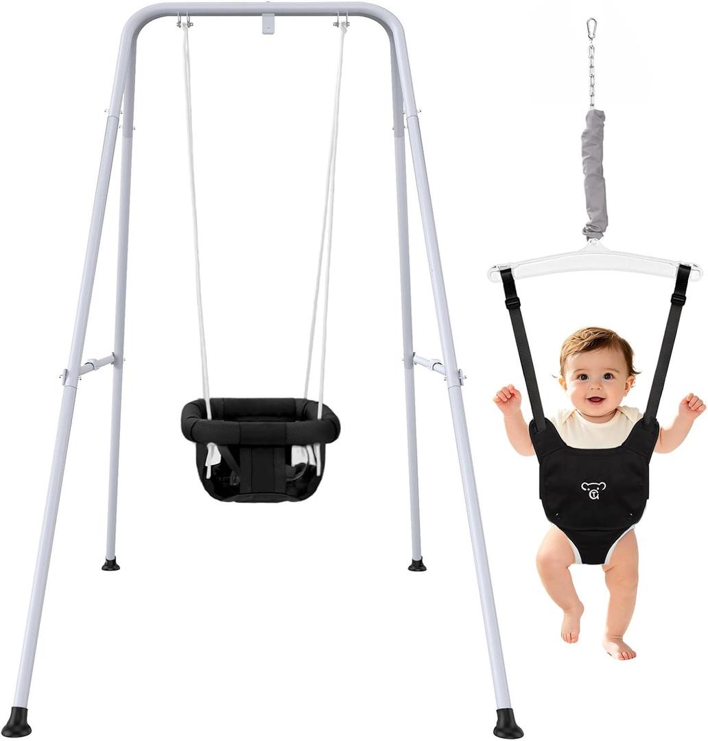 2 in 1 Baby Jumper with Swing, Indoor and Outdoor Use, Baby Jumpers and Bouncers