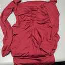 Women’s Red Bodycon Dress — Long Sleeve Dress (Small)