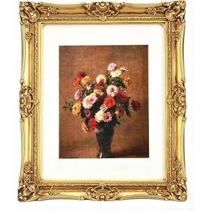11x14 Picture Frame with Oil Painting, Antique Gold European Style for Wall Decor, Baroque-Style Home Decor Large Photo Frame with Real Glass, Ready to Hang