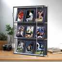 30pcs 100pt Magnetic Card Holders, One Card Touch Holder for Trading Cards, Baseball Card Protectors Hard Plastic, Magnetic Thick Card Display Case for Sports Cards, Game Cards