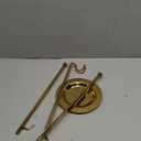 Gold Handbag Display Stands - Set of Two Single Hanging Hook Stand, Retail Metal Table Adjustable Bag Rack