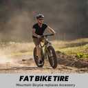MOHEGIA Fat Bike Tire: 20x4.0/26x4.0 Inch Fat Tire,High-Performance and All-Terrain Folding Replacement MTB Bicycle Tire with Street or Trail Riding
