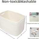 Cotton Rope storage Basket Bins Woven Basket for Organizing Shelves 15X10X9.3" Rectangle Decorative Baskets For storage Clothes Toys Books Towels Nursery basket organizer 3 pack white
