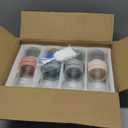 ColoVie 8 Pack Overnight Oats Containers with Lids, Chia Seed Pudding Jars, Stackable Mason Jars with Airtight Lids, Meal Prep, Wide Mouth Glass Food Storage for Snacks Yogurt Spice Sugar, 16oz 10 oz