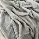 Sumptuously Soft Faux Fur Fabric - 2 Way Stretch Blanket Material for Coats, Capes, and Shawls - 58 Inches Wide, 1 Yard: Luxurious, Cozy, and Perfectly Fluffy (Gray Bunny)