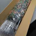 Set of 2 Artificial Boxwood Topiary Ball Trees with Red Flowers for Outdoor with Ground Spike 22", UV Resistant Faux Greenery Shrubs, Fake Plants for Garden, Yard, Porch, Patio Valentine's Day Decor