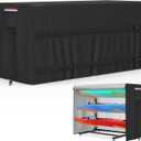 Kayak Rack Cover 12.1'L x 3'W x 4.6'H Black Comprehensive Protection, Suitable for 2-4 Levels Freestanding Kayak Racks, for Garage/Outdoor, Durable & Tear-Resistant