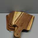 6 Pcs Cutting Board Set with Handles Laser Engraving Wooden Charcuterie Kitchen Plain Serving Chopping Board Bulk for DIY Housewarming(Acacia Wood, 15 x 7 Inch)