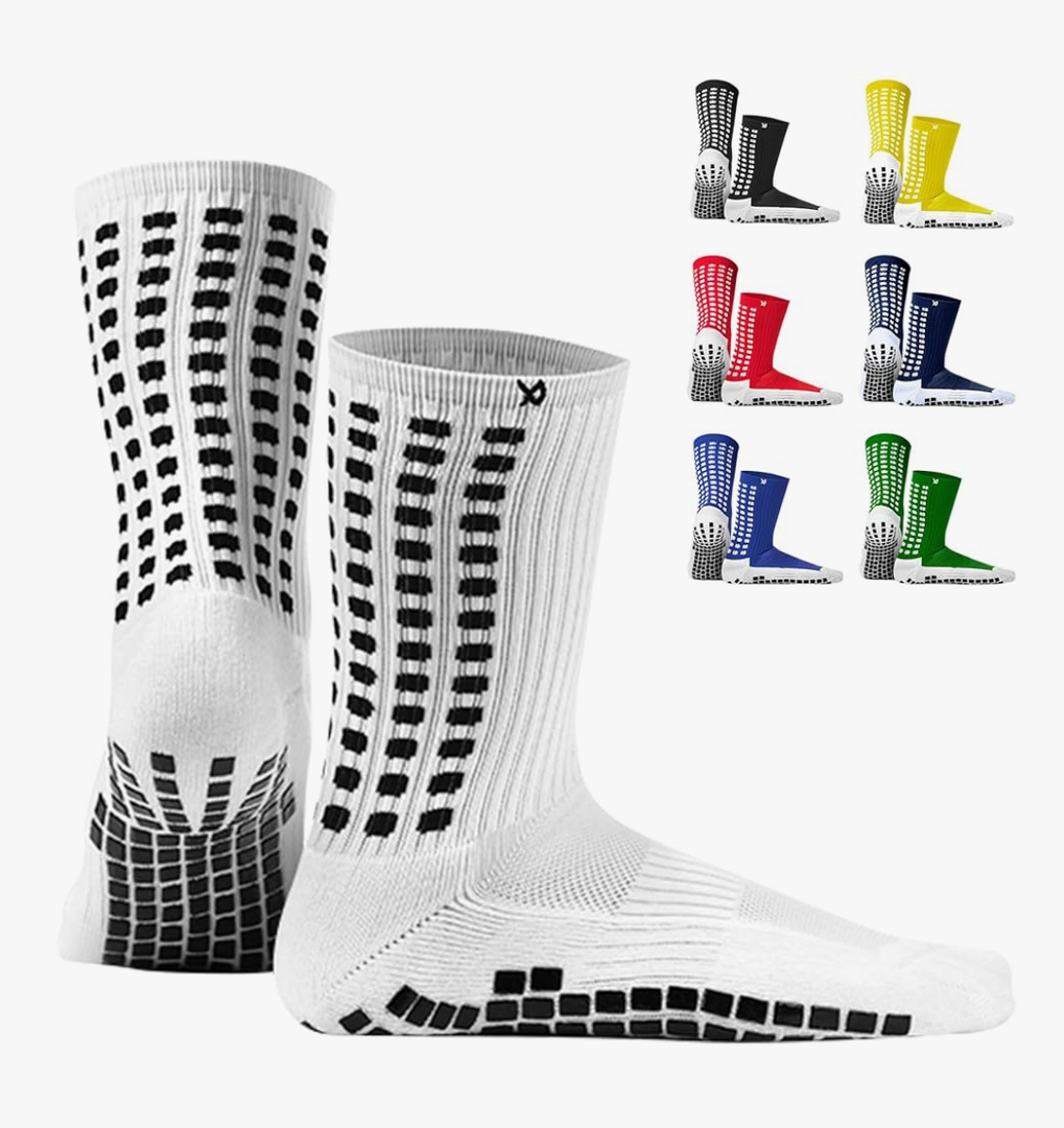 Lux Dual Grip Socks - Soccer Grip Socks for Men and Women. GripArray Performance & Comfort