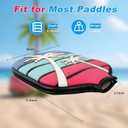 Big Crazy Pickleball Paddle Cover, Pickleball Paddle Case, Pickleball Paddle Covers for Paddle Protect, Bear Flamingo Pickleball Cover with Zipper, Pickleball Gift (Blue)