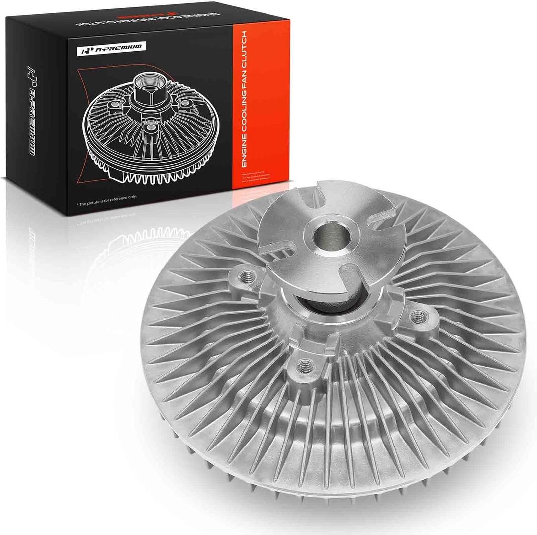 A-Premium Electronic Radiator Cooling Fan Clutch Compatible with 1982-1997 Ford & Dodge & Mercury models - F-150 250 350, Mustang, E-150 Econoline, Bronco, Reverse Rotation