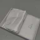 ALASKA BEAR Silk Pillowcases 2 Pack 22 Momme Mulberry Silk Pillow Cases, Queen Size(Set of Two, Cool White)