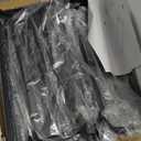 DOLALIKE Microwave Oven Rack, Expandable Microwave Stand Countertop Kitchen Utensils Tableware Storage, Carbon Steel Over Microwave Shelf Countertop with 6 Hooks