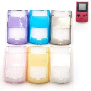 Crystal Shell Soft TPU Case Protective Cover for GBC Gameboy Color Console Protection Cover (Clear Black)