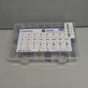 1230PCS Metric Screw Assortment Kit M2 M3 M4 M5, 12.9 Grade Alloy Steel, Hex Socket Head Cap Bolts Nuts Washers Set, Black Zinc Plated Anti-Rust Screws for 3D Printer DIY