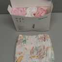 GLLQUEN BABY Muslin Swaddle Blankets 4-Pack Breathable Receiving Blankets (35" x 40") Soft Baby Blankets for Girls and Boys Newborn Essentials Muslin Burp Cloths Swaddle Wrap Baby Gift(Pink Elephant)