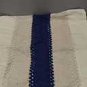 Tosleo Boho Navy Blue Striped Throw Pillow Covers 20x20 Set of 2 with Tassels Neutral Coastal Pillowcase Farmhouse Rustic Retro Cushion Case Bohemian Home Spring Summer Decor for Wedding Living Room,20" x 20" (Pack of 2)