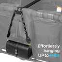 Universal Forward-Facing Stroller Wagon Support Bar,Length Adjustable Crossbar with Hook-Built in,Easy to Install & Remove Bus-Style Seating Upgrade Accessories