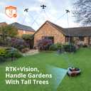 Segway Navimow i105N Robot Lawn Mower Perimeter Wire Free 1/8 Acre RTK+Vision Robotic Lawnmower, AI-Assisted Mapping, Virtual Boundary, APP Control, 58dB(A) Quiet, Multi-Zone Management