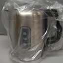 Basics Electric Stainless Steel Kettle for Tea and Coffee, BPAFree, Fast Boiling, Auto ShutOff, 1 Liter, 1500W, Black and Silver