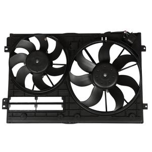 WFLNHB Radiator Cooling Dual Fan 1K0121205AD9B9 Replacement for Audi A3 Jetta CC Gtieos Beetle 1.8L 1.9L 2.0L