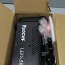 Upgraded Fog Machine, Mini Smoke Machine 2000CFM Fog Output 8 LED 13-colors Lights with Wireless Remote Support Timing, 500W Auto Spray Fogger for Christmas Halloween Party DJ Show Wedding Indoor Use