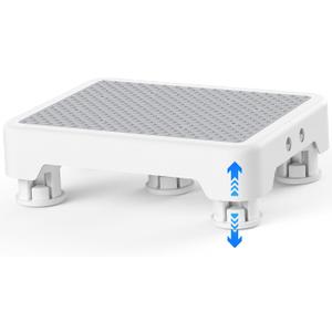 SPACELEAD Mobility Step Stool for Adults & Seniors, Indoor/Outdoor Portable Stair Assist, Anti-Slip Platform for Bathroom Kitchen, Office, and Bedroom, 600lbs Capacity, White Gray