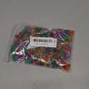 Amaney 500 Pieces Glitter Pony Beads 6x9mm Mixed Colors Transparent Plastic for Hair Braids Jewelry Making (Medium Package)