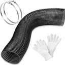 764-05082 Bagger Flex Hose Replacement 8in 3.9FT PVC Leaf Vacuum Hose for Cub Cadet MTD Craftsman Riding Mower Bagger cub cadet bagger 【200mm*1.2m】