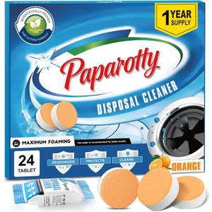 Garbage Disposal Cleaner Tablets, Deep Clean & Deodorizer Pods for Kitchen Sink Disposal, Help Remove Odor, Grease & Food Residue, Easy Monthly Maintenance
