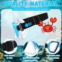 Fabbay 4 Pcs Adult Swimming Goggles with Nose Cover Snorkel Diving Mask Goggles Swim Mask with Fabric Strap (L)