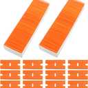 Litoexpe Double Edged Plastic Blades for Removing Decals Adhesive Residue Glass Cleaning (200, Orange)