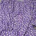Teurkia Womens Summer Off Shoulder Blouse Floral Print 3/4 Sleeve Casual Chiffon Tops Shirts (Large, Purple)