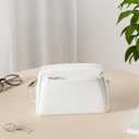 FashionPuzzle Triple Zip Small Crossbody Bag