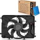 PHILTOP 623130 Radiator Cooling Fan Assembly, Compatible with C300, C250, C350, E350, E400, GLK350, GLK250, C63 AMG, E250, E550, CLS400, SLK350, SLK250, SLK300, SLC300, SLC43 AMG, Replace # 2045000293