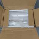 RUSTOWN Farmhouse Rustic Medicine Cabinet with Two Barn Door,Wood Wall Mounted Storage Cabinet w/Dark Brown Top & Adjustable Shelf and Towel Bar, 3-Tier Cabinet for Bathroom(White)