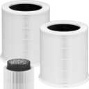 2 Pack AP401 AP402 Upgrade H14 HEPA Air Purifier Filters Replacement,Compatible with Dayette AP401 AP402 & JOWSET AP402 AP403 Air Purifier,4 in 1 High-Efficiency Purification System (Basic Filter)