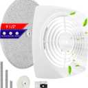 97011919 Bathroom Exhaust Fan Cover Replacement, S97011919 Kitchen Exhaust Fan Cover, 11-1/2" x 11-1/2" Wall Ventilation Fan Grille with S99010042 Filter Fits 503-B, 503-C, 505-B, 507-C, 509-C