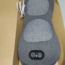 3-in-1 Electric Lumbar Support Pillow - FSA Eligible HSA Eligible, Triple Fusion Back Massager with Heat, Vibration and Tractionage, Lower Back Massager for Pain Relief Deep Tissue, Grey