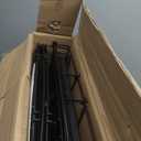 Amazon Basics Portable, Foldable Metal Wire Dog Crate with Removable Tray, Double Door, Divider Panel, Easy to Assemble, 22 x 13 x 16 in, Black