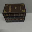 2 Pack Decorative Book Boxes Wooden Antique Book Decorations Vintage Book Storage Box (Style A)