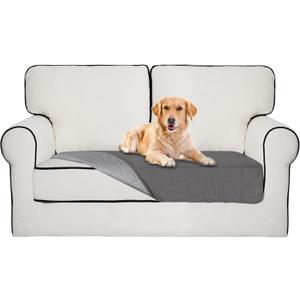 Easy-Going Waterproof Dog Bed Cover Reversible Leak Proof Pet Blanket Replacement Mat for Furniture Washable Couch Cover Sofa Cover for Dogs Cat(40x50 Inch, Gray/Light Gray)