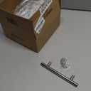 Probrico 4 Inch Polished Chrome Cabinet Handles 30 Pack, 102mm Hole Centers T Bar Drawer Dresser Handle Pulls, Stainless Steel Modern Kitchen Cabinet Hardware