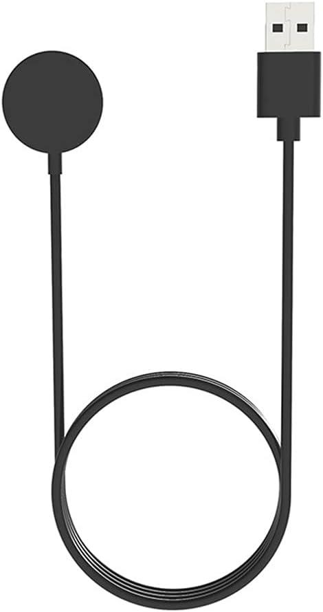 Smart Watch USB Charging Stand Dock Charger Cable Replacement Spare Parts for Michael Kors Accessory Part (Black)